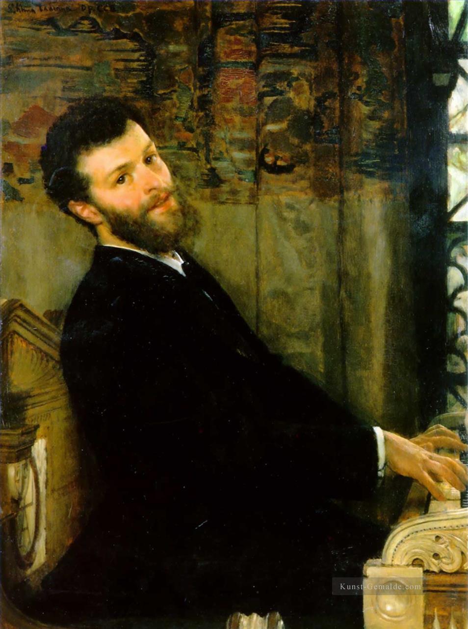 Porträt des Sängers George Henschel romantischer Sir Lawrence Alma Tadema Ölgemälde